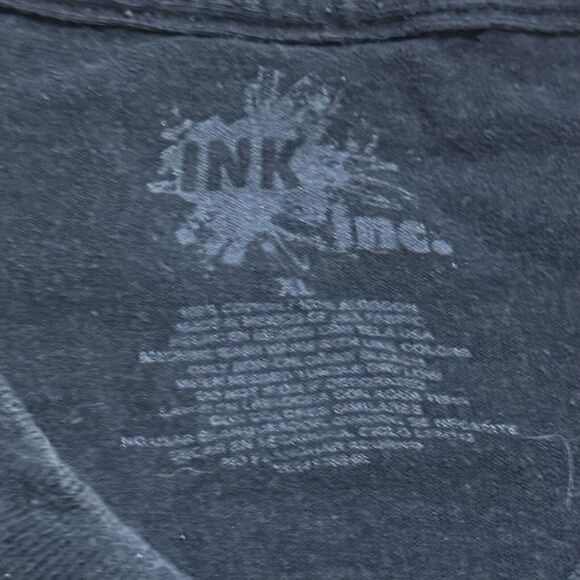 Vintage‎ Y2K T-Shirt Mens XL Revolution Cross Wings Graphic Pinkman - Picture 4 of 6